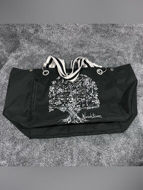 Nordstrom "Tree of Life" eco reusable expandable tote bag adjustable straps